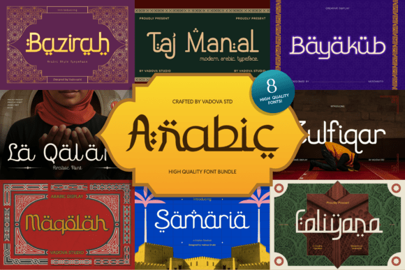 Arabic Bundle: A Premium Display Typeface for Modern Web Design