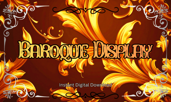 Baroque Display: A Premium Typeface for Editorial Design