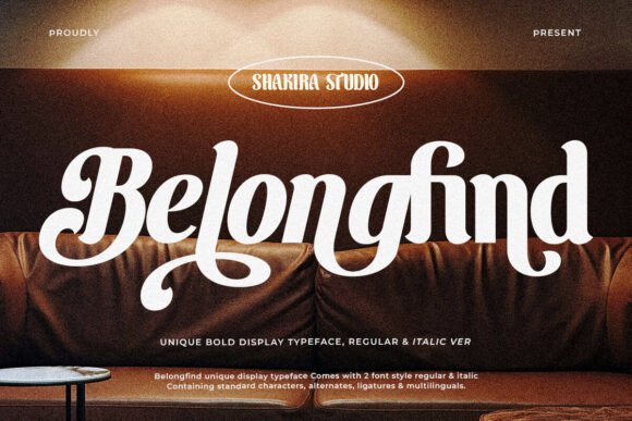Belongfind: The Bold Serif Font That Elevates Small Business Branding