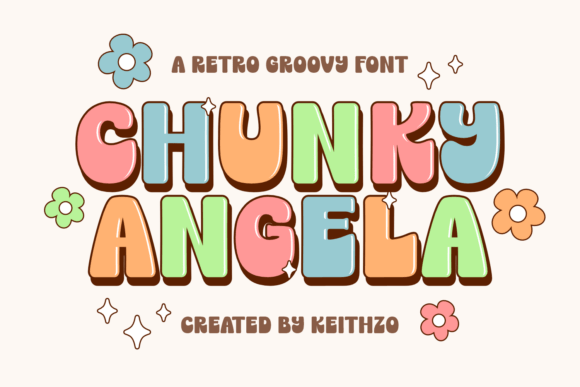 Chunky Angela: The Retro Display Typeface for Bold Web Design