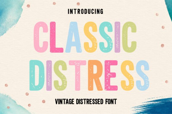Classic Distress: The Vintage Display Font for Handmade Creators