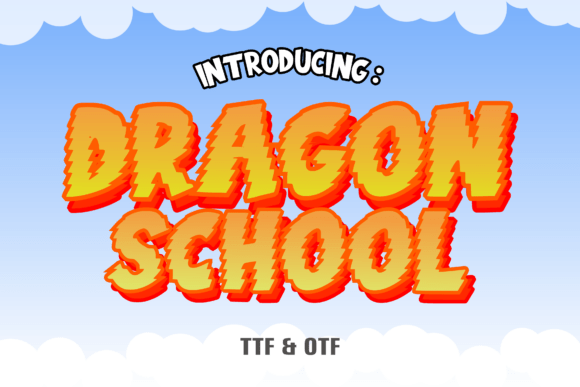 Dragon School: A Bold Display Font for Editorial Design