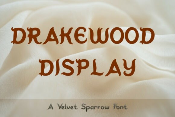 Drakewood Display: The Rustic Typeface for Handmade Branding