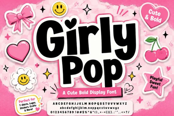 Girly Pop: A Bold Display Typeface for Modern Editorial Design