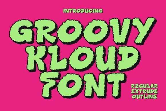 Groovy Kloud: The Whimsical Typeface for Scroll-Stopping Campaigns