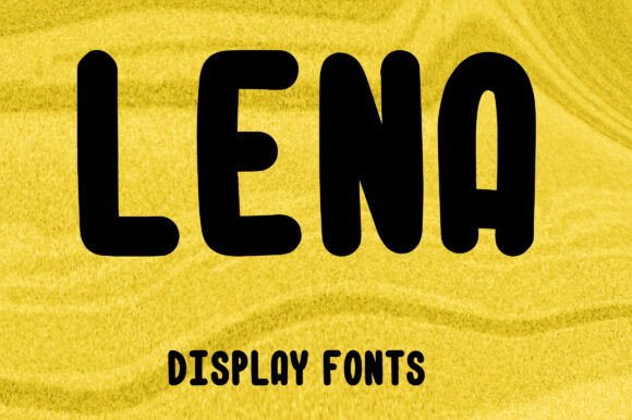 Lena: The Perfect Display Font for Handmade Shop Branding