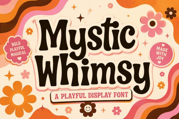 Mystic Whimsy: A Playful Display Typeface for Digital Brands