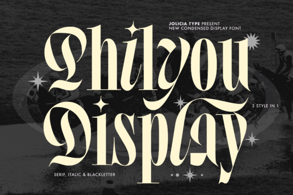 Philyou Display: A Condensed Serif Font for Bold Brand Identity