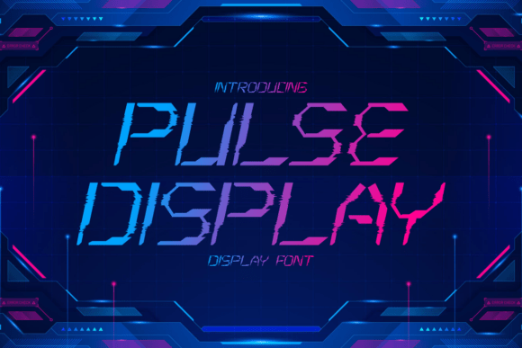 Pulse Display: The Futuristic Typeface for Bold Brand Identity