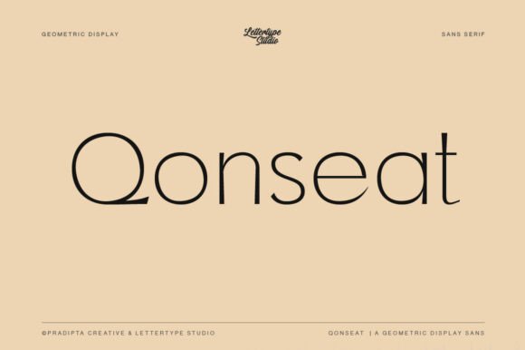 Qonseat: The Geometric Sans Serif That Elevates Campaign Design