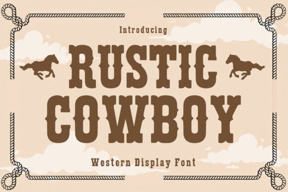 Rustic Cowboy: A Premium Display Font for Authentic Campaigns