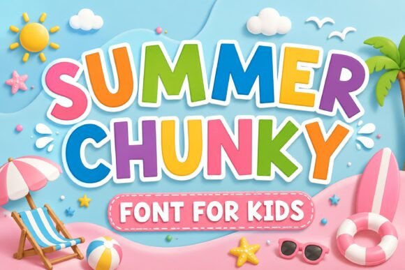 Summer Chunky: The Playful Display Font for Vibrant Editorial Design