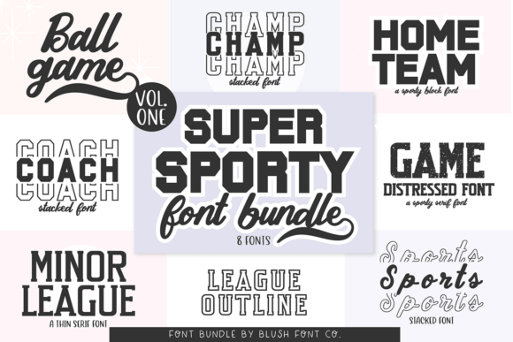 Super Sport Bundle: The Perfect Typeface for Athletic Branding