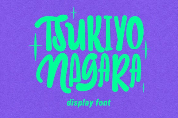 Tsukiyo Nagara: The Bold Display Font for Modern Web Design
