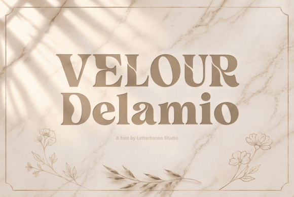 Velour Delamio: The Premium Display Font That Elevates Handmade Brands