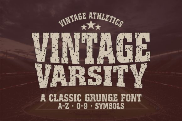 Vintage Varsity: The Bold Display Typeface for Modern Editorial Design