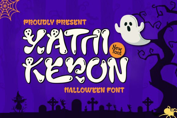 Xathi Keron: A Spooky-Cute Display Font for Playful Editorial Design